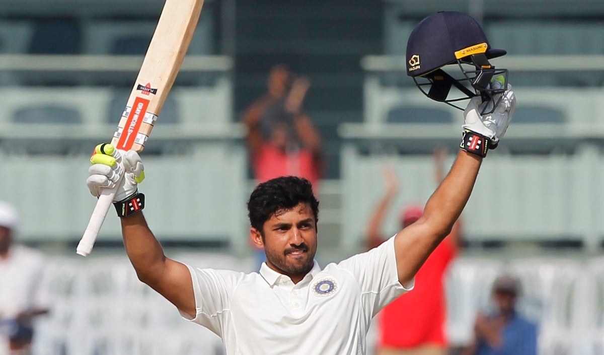 Duleep Trophy से बाहर होने पर Karun Nair का बल्ले से जवाब, Thimmappiah Trophy में जड़ा शानदार Century Duleep Trophy से बाहर होने पर Karun Nair का बल्ले से जवाब, Thimmappiah Trophy में जड़ा शानदार Century