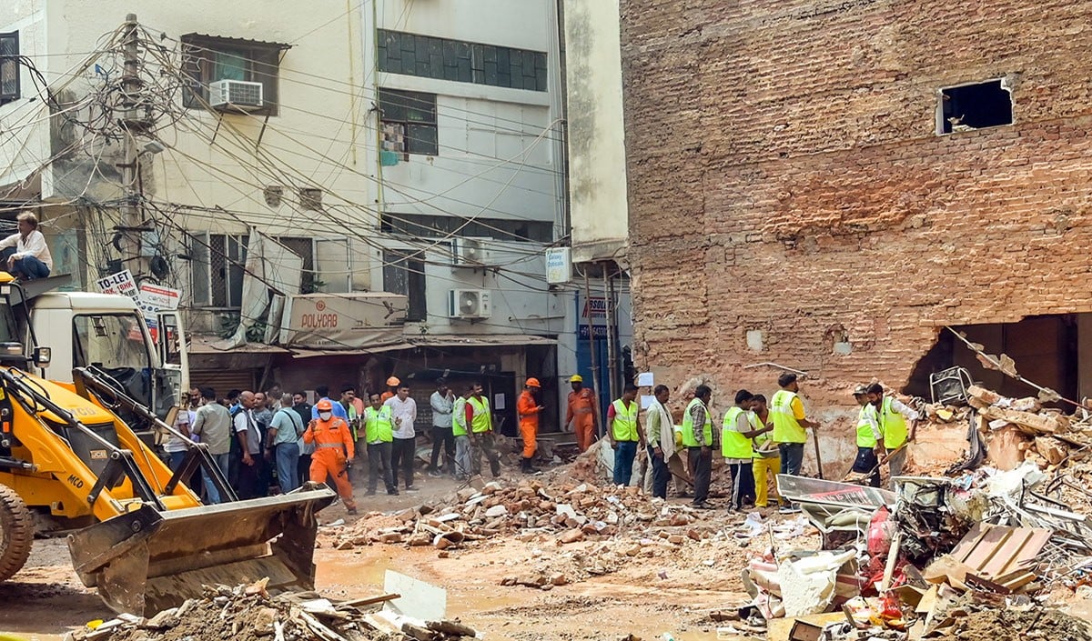 Satya Niketan Building Collapse Satya Niketan Building Collapse