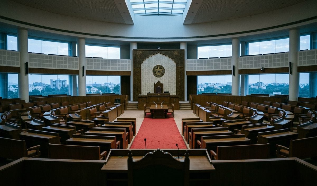 Telangana Assembly में BRS MLC की टिप्पणी पर बवाल, सदन की कार्यवाही स्थगित Telangana Assembly में BRS MLC की टिप्पणी पर बवाल, सदन की कार्यवाही स्थगित