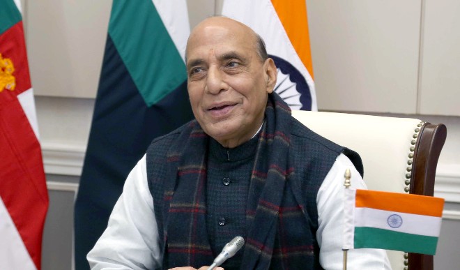 रक्षा मंत्री राजनाथ सिंह ने अपने इंडोनेशियाई समकक्ष से की टेलीफोन पर बात