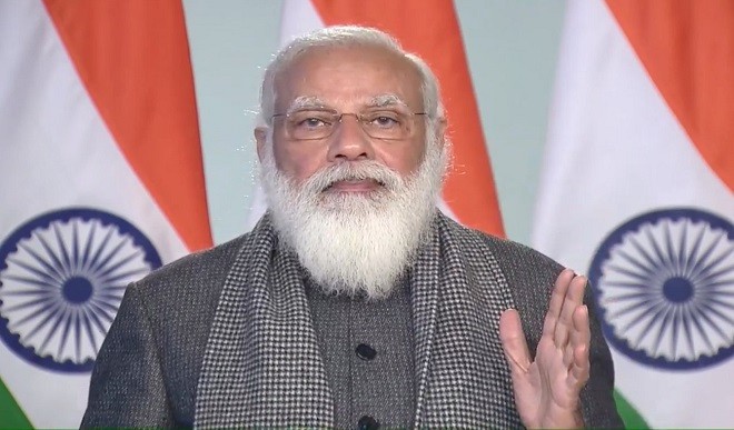 दावोस संवाद में बोले PM मोदी, भारत ने दुनिया का सबसे बड़ा वैक्सीनेशन ड्राइव शुरू किया है