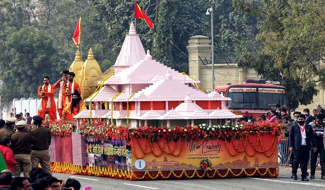 राजपथ की परेड का बढ़ाया मान, अयोध्या के भव्य राम मंदिर को मिला पहला स्थान