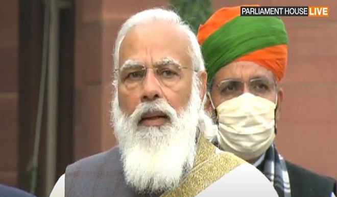 बजट सत्र से पहले बोले PM मोदी, आजादी के दीवानों के सपनों को सिद्ध करने का अवसर सामने आया